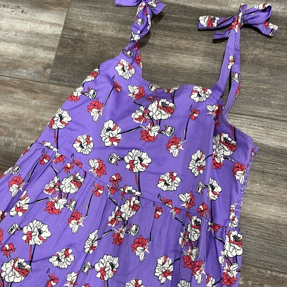 SLV Sur la Vague Florence purple floral maxi dress - Picture 3 of 6